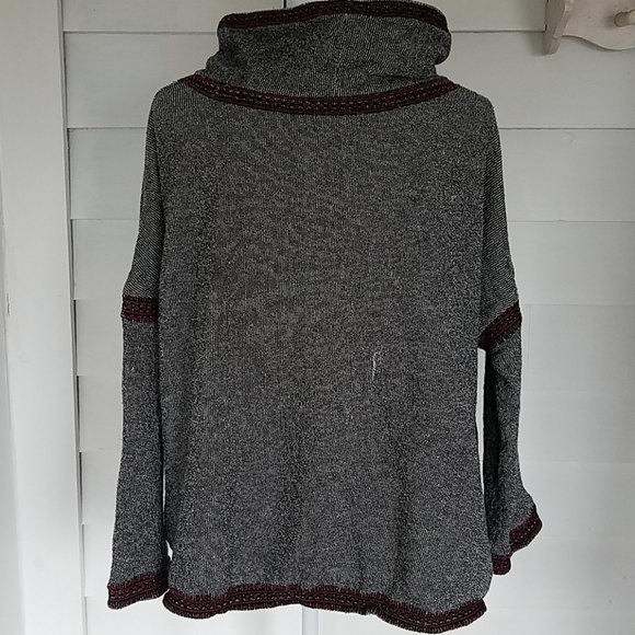 Lucky Brand Black and Red Sweater, L-XL - Picture 2 of 8